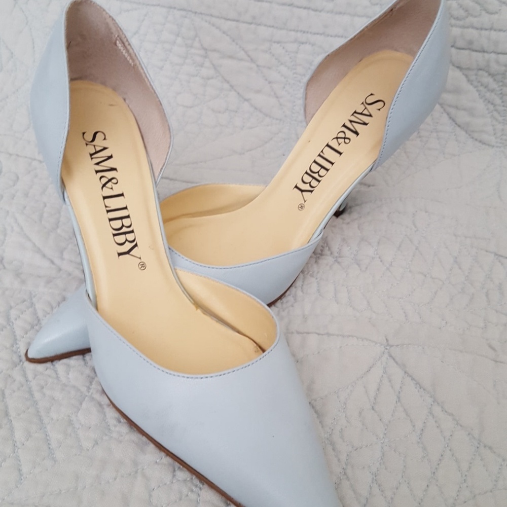 Sam & Libby soft blue pumps